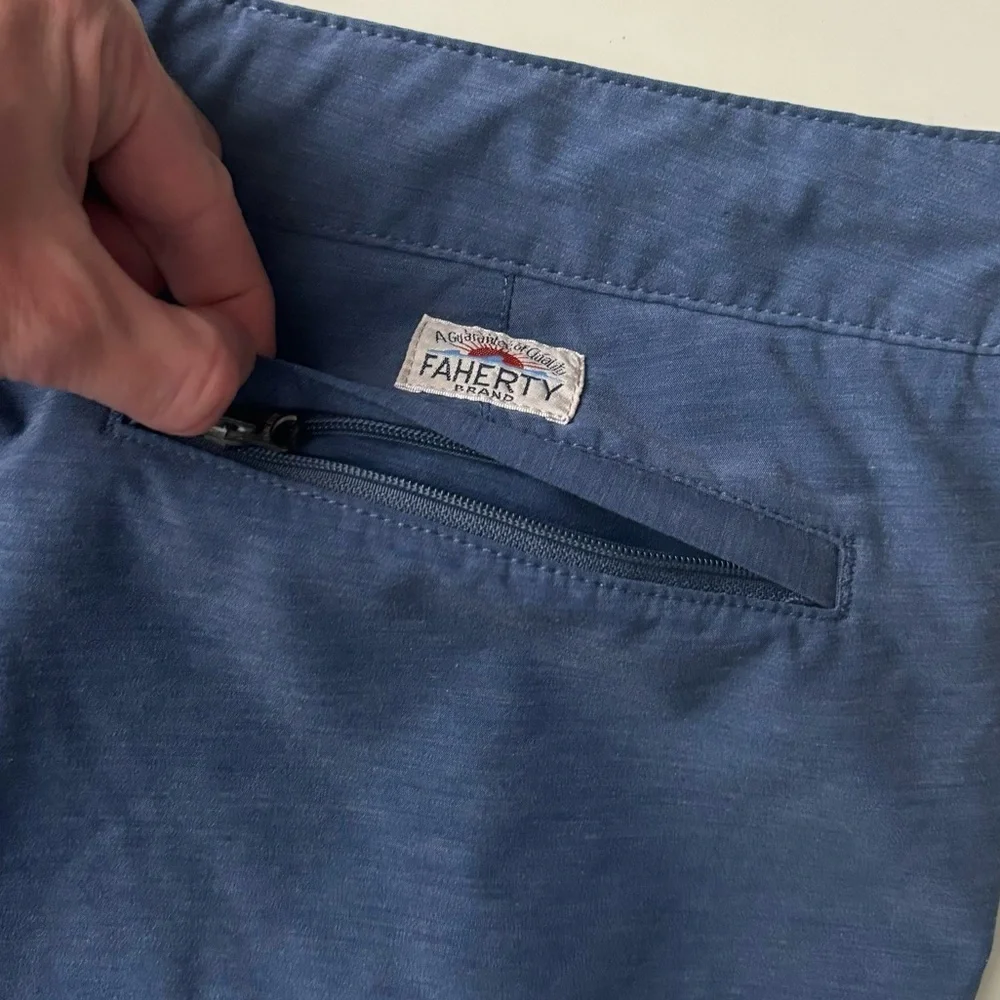 Faherty All Day 9” Shorts Blue Men’s Size 36 Blue
